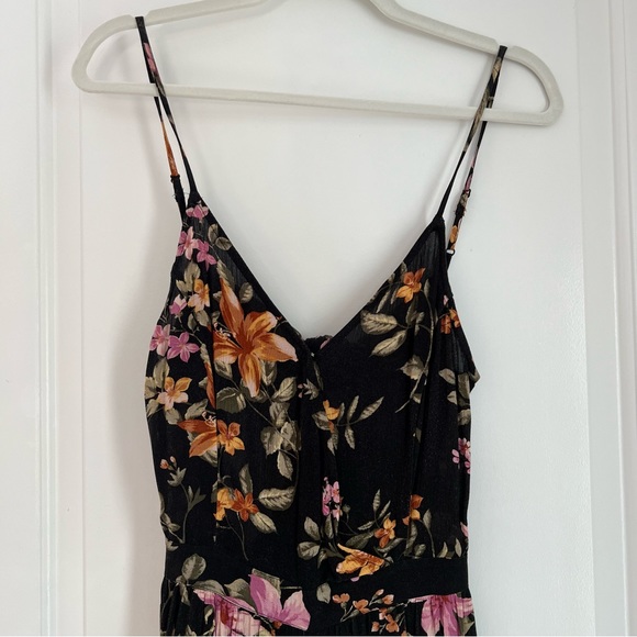 American Eagle Split Seam Floral Jumpsuit - Picture 2 of 6